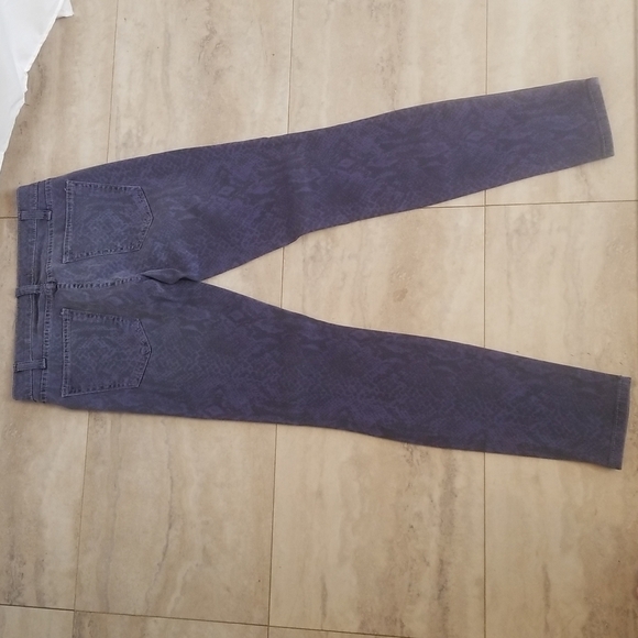 CURRENT/ELLIOT the ankle skinny blue ribbon Size: XS | US 24 animal print cotton - Picture 15 of 16